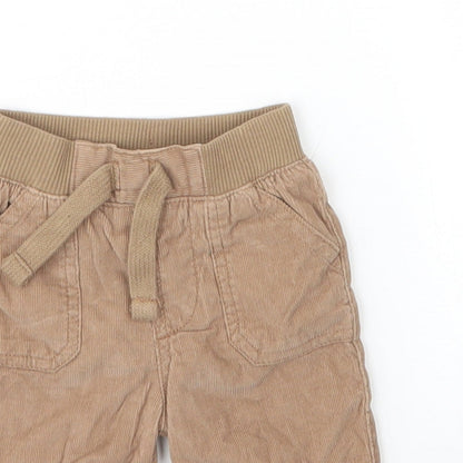 F&F Baby Beige  Cotton Capri Jeans Size 3-6 Months  Drawstring