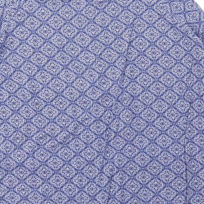 Womens UK Size 8 New Look Blue Basic Blouse