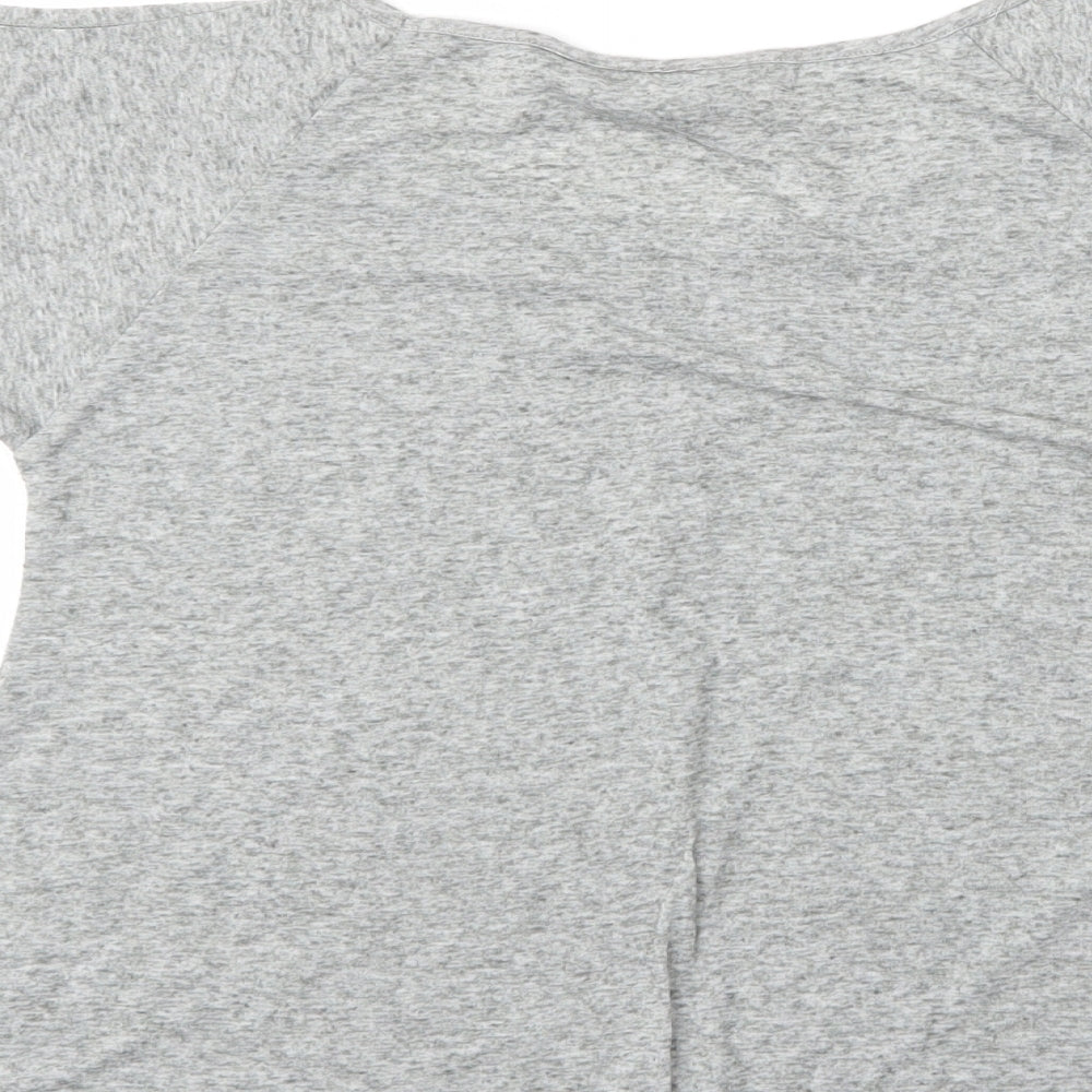 Womens UK Size 8 New Look Grey Basic Blouse