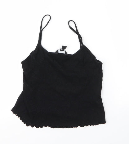 Womens UK Size 10 New Look Black Camisole Blouse