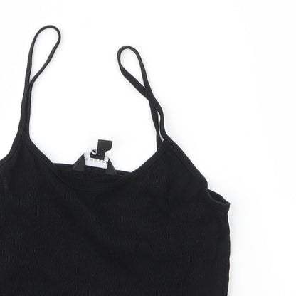 Womens UK Size 10 New Look Black Camisole Blouse
