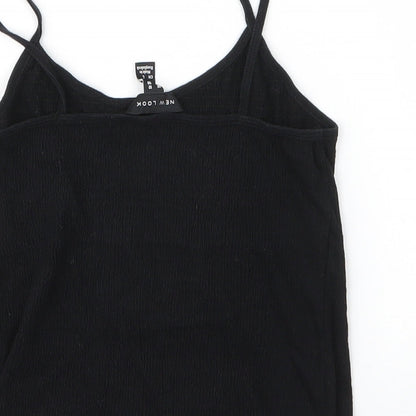 Womens UK Size 10 New Look Black Camisole Blouse