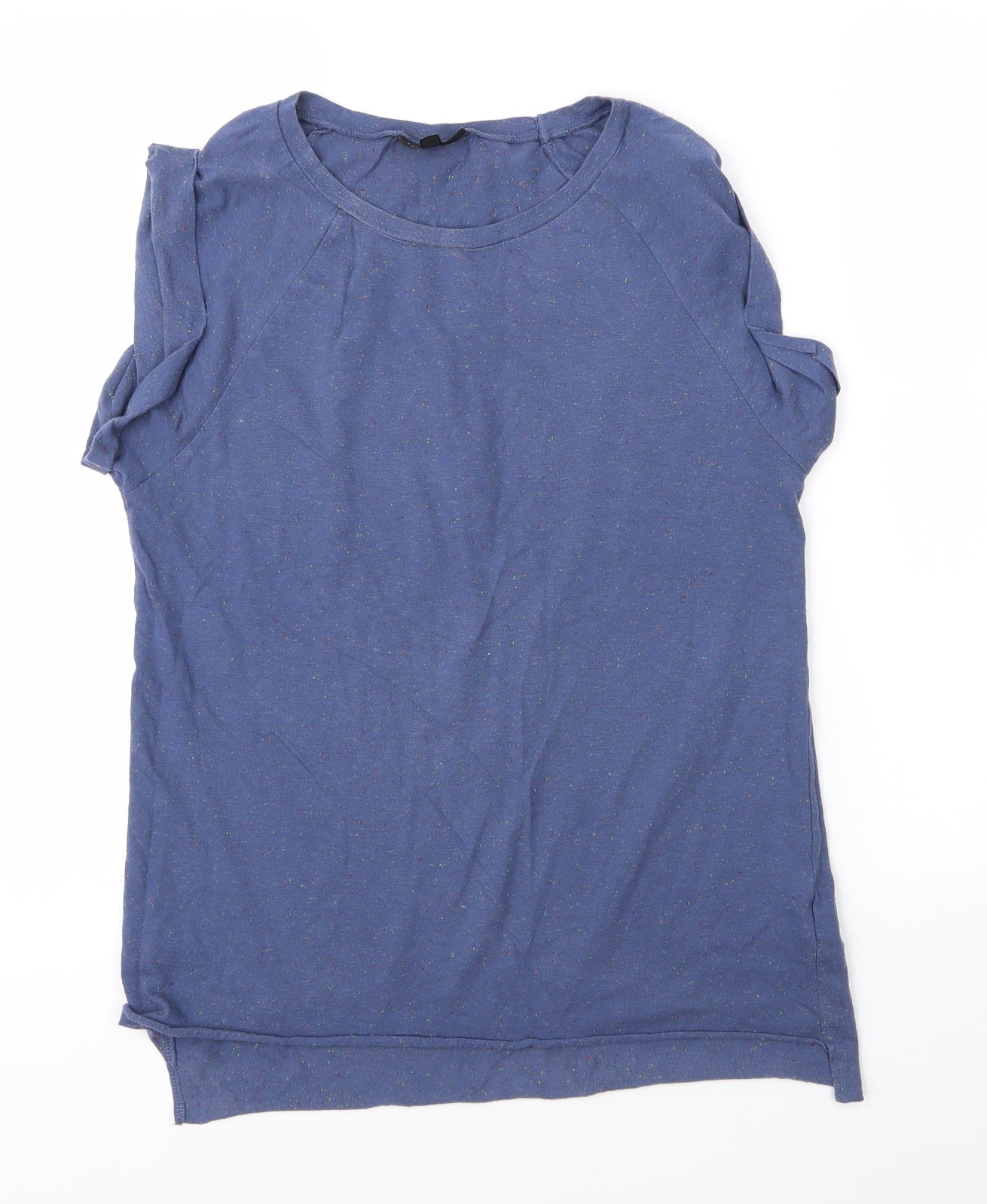 Womens UK Size 8 Topshop Blue Basic T-Shirt