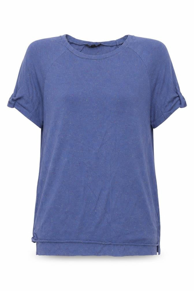 Womens UK Size 8 Topshop Blue Basic T-Shirt