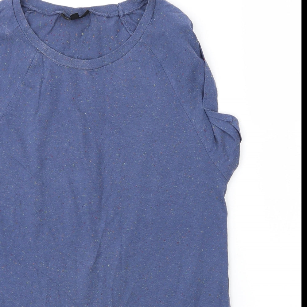 Womens UK Size 8 Topshop Blue Basic T-Shirt