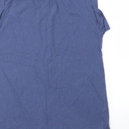 Womens UK Size 8 Topshop Blue Basic T-Shirt