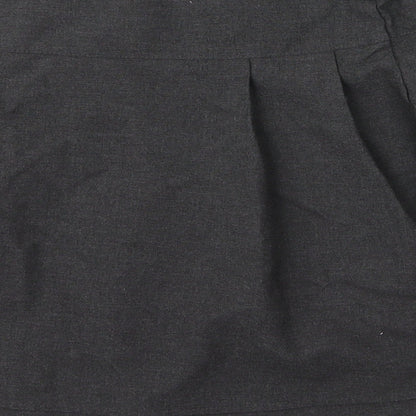 F&F Girls Grey  Viscose Pleated Skirt Size 9 Years  Regular