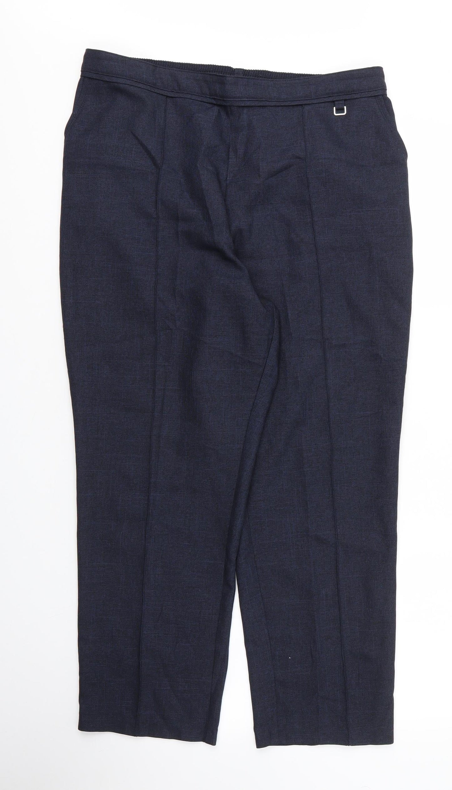 Womens UK Size 16 M&S Regular Fit  Blue Trousers