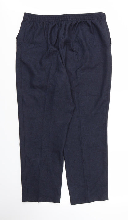 Womens UK Size 16 M&S Regular Fit  Blue Trousers