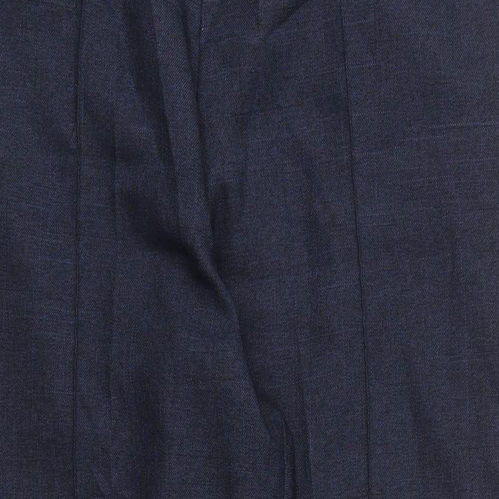 Womens UK Size 16 M&S Regular Fit  Blue Trousers