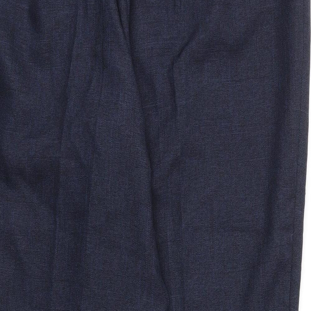 Womens UK Size 16 M&S Regular Fit  Blue Trousers