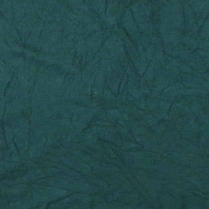 Primark Womens Green  Viscose Basic Blouse Size 18 Round Neck - Christmas