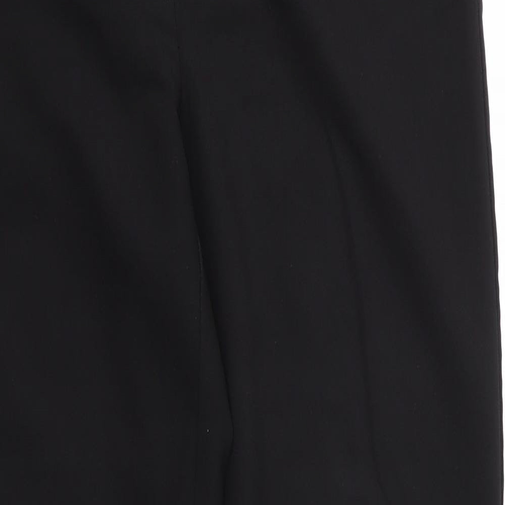 George Womens Black  Polyester Trousers  Size 12 L29 in Regular Zip