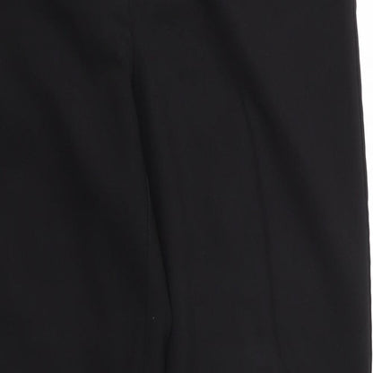 George Womens Black  Polyester Trousers  Size 12 L29 in Regular Zip