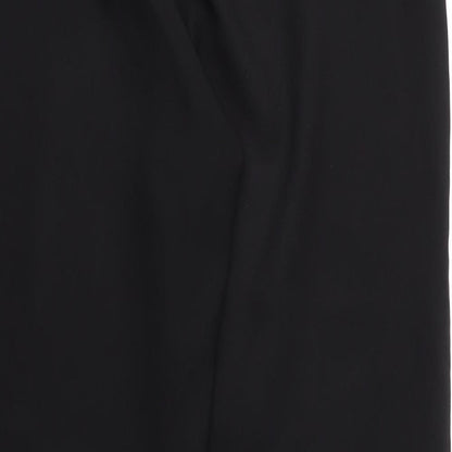 George Womens Black  Polyester Trousers  Size 12 L29 in Regular Zip