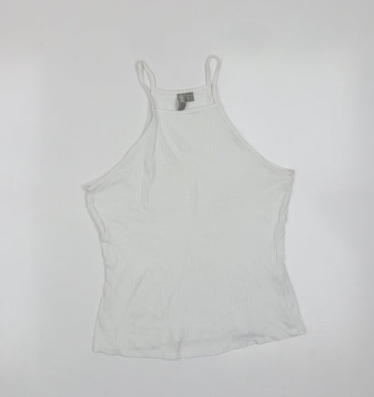 Womens UK Size 8 ASOS White Basic T-Shirt