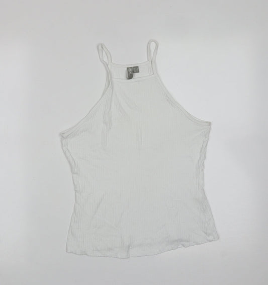 Womens UK Size 8 ASOS White Basic T-Shirt