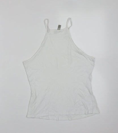 Womens UK Size 8 ASOS White Basic T-Shirt
