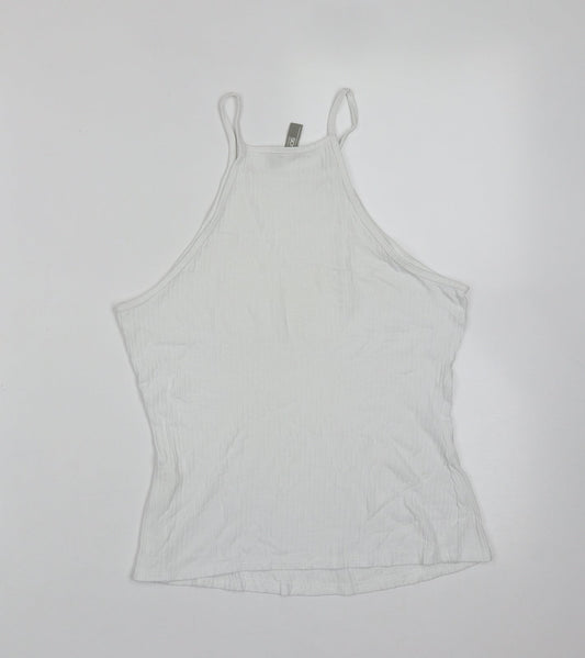 Womens UK Size 8 ASOS White Basic T-Shirt