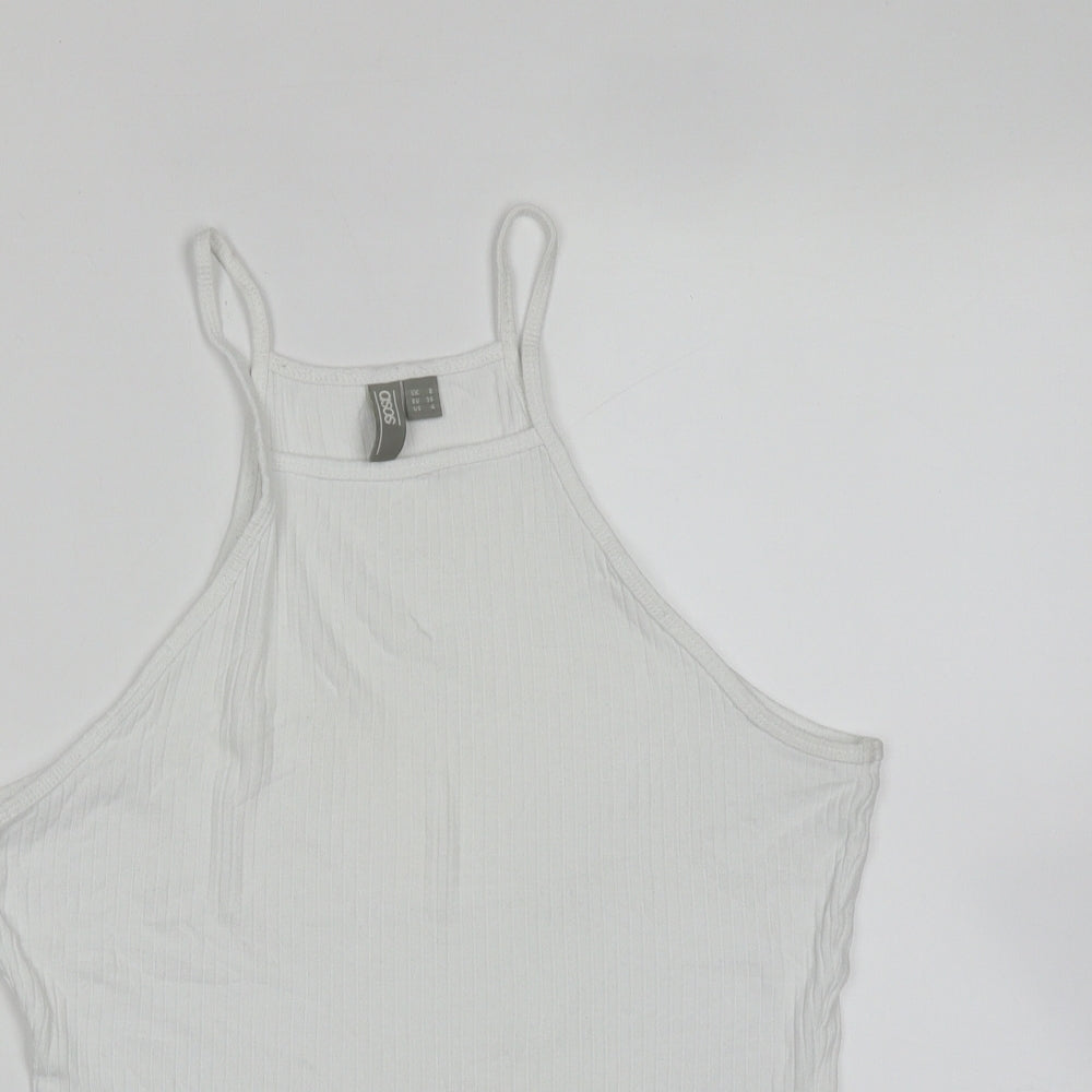Womens UK Size 8 ASOS White Basic T-Shirt