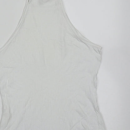 Womens UK Size 8 ASOS White Basic T-Shirt
