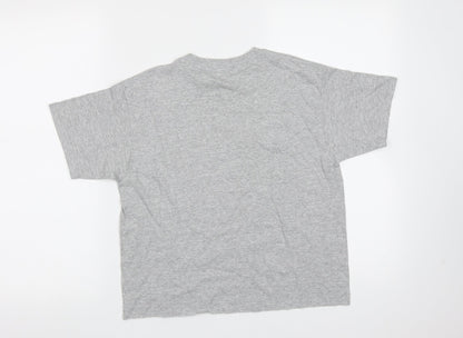Womens UK Size S Miss Selfridge Grey Basic T-Shirt