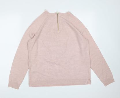 Womens UK Size 12 Marks and Spencer Pink Pullover Jumper