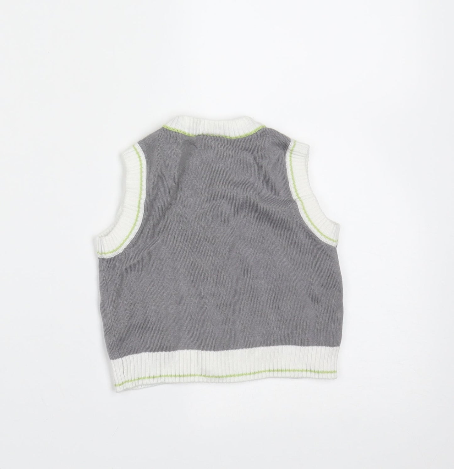 Baby Boutique Baby Grey  Cotton Cardigan Jumper Size 3-6 Months  Button