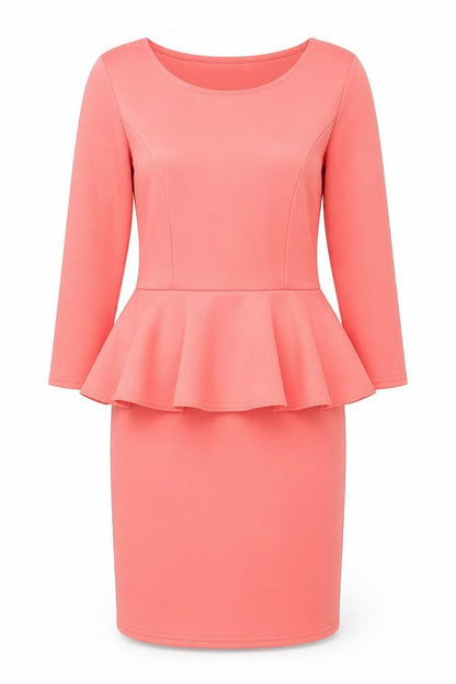 Boohoo Womens Pink  Polyester Shift  Size 10  Round Neck