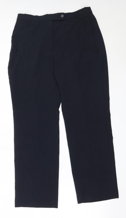Womens UK Size 10 Marks and Spencer Regular Fit  Blue Trousers