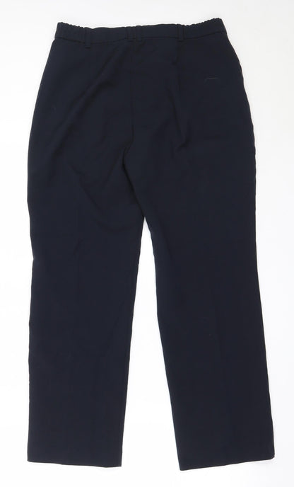 Womens UK Size 10 Marks and Spencer Regular Fit  Blue Trousers