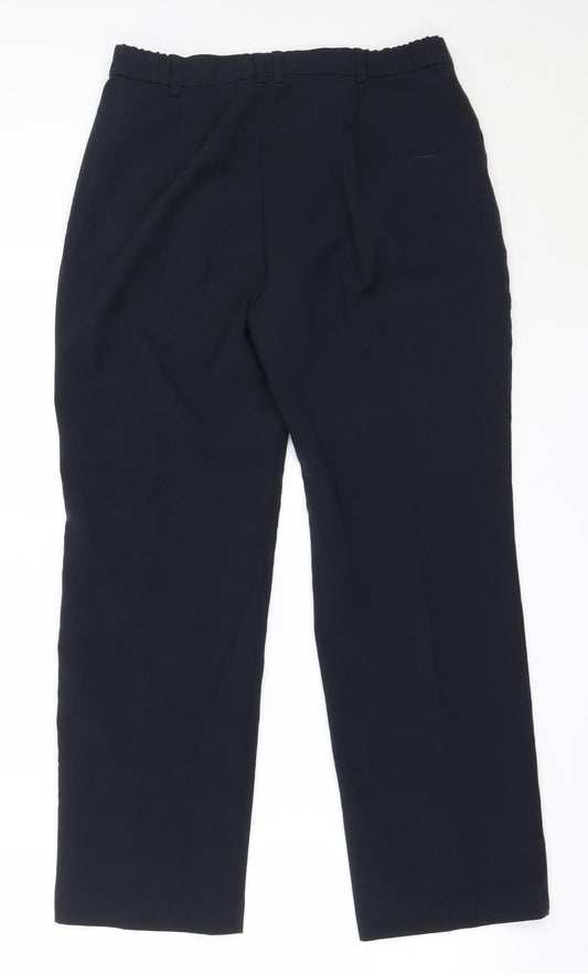 Womens UK Size 10 Marks and Spencer Regular Fit  Blue Trousers