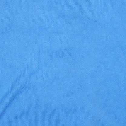 Florida Collection Womens Blue Round Neck  Acrylic Cardigan Jumper Size M