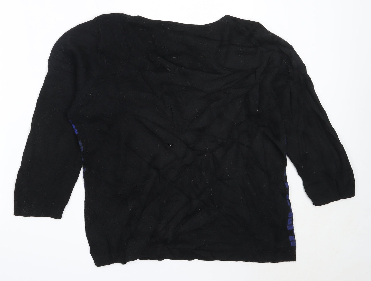 Country Casuals Womens Blue Round Neck  Cotton Pullover Jumper Size L