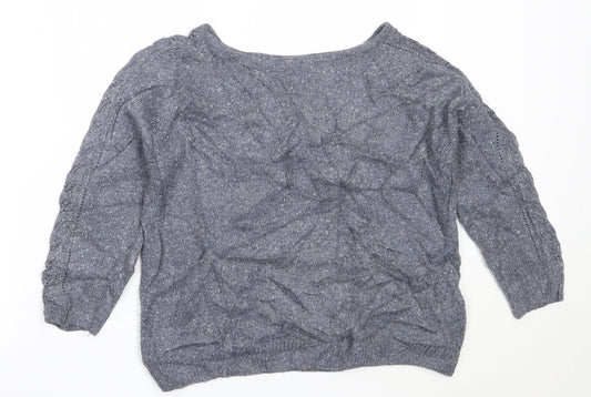 Womens UK Size 8 Marks and Spencer Blue Pullover Jumper
