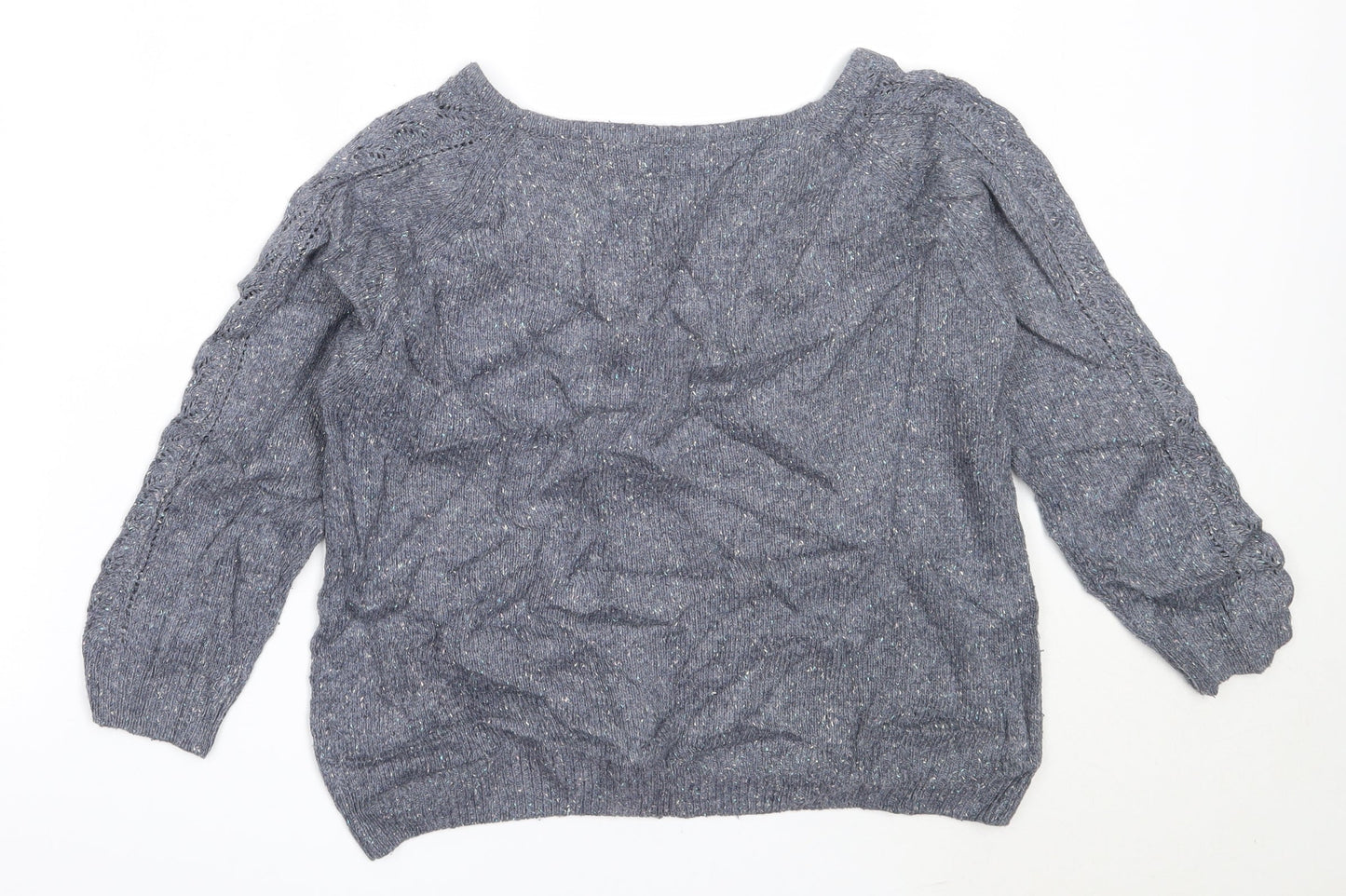 Womens UK Size 8 Marks and Spencer Blue Pullover Jumper