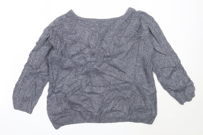 Womens UK Size 8 Marks and Spencer Blue Pullover Jumper