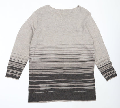 Womens UK Size 10 Marks and Spencer Brown Pullover Jumper