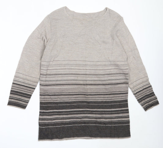 Womens UK Size 10 Marks and Spencer Brown Pullover Jumper