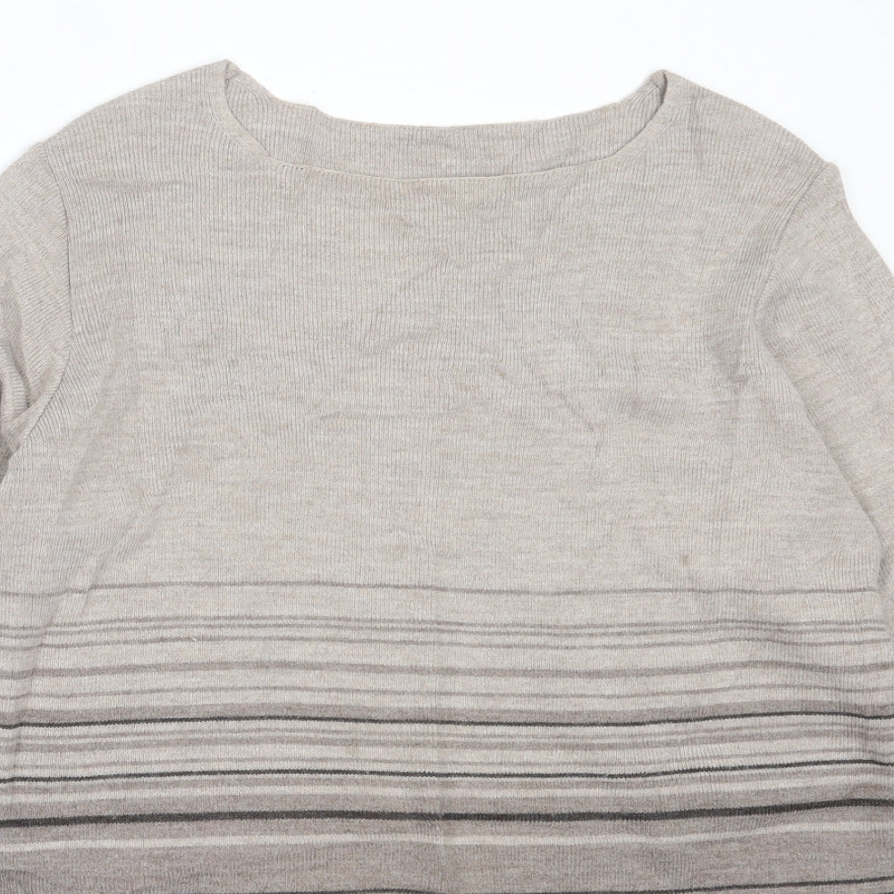 Womens UK Size 10 Marks and Spencer Brown Pullover Jumper