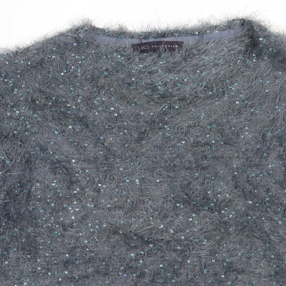 Womens UK Size 8 Marks and Spencer Blue Pullover Jumper