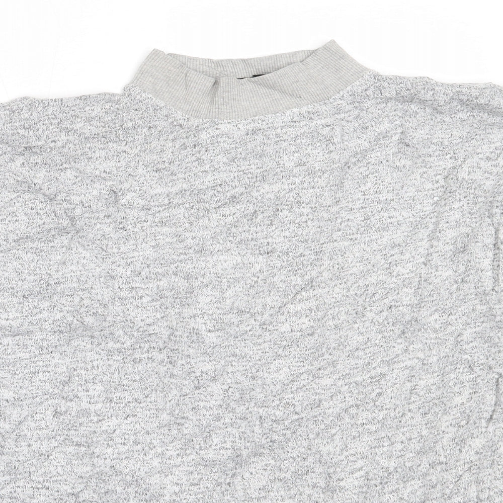 Womens UK Size 8 Topshop Grey Pullover Jumper