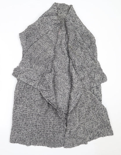 Yaya Woman Womens Grey Round Neck  Cotton Cardigan Jumper Size XL