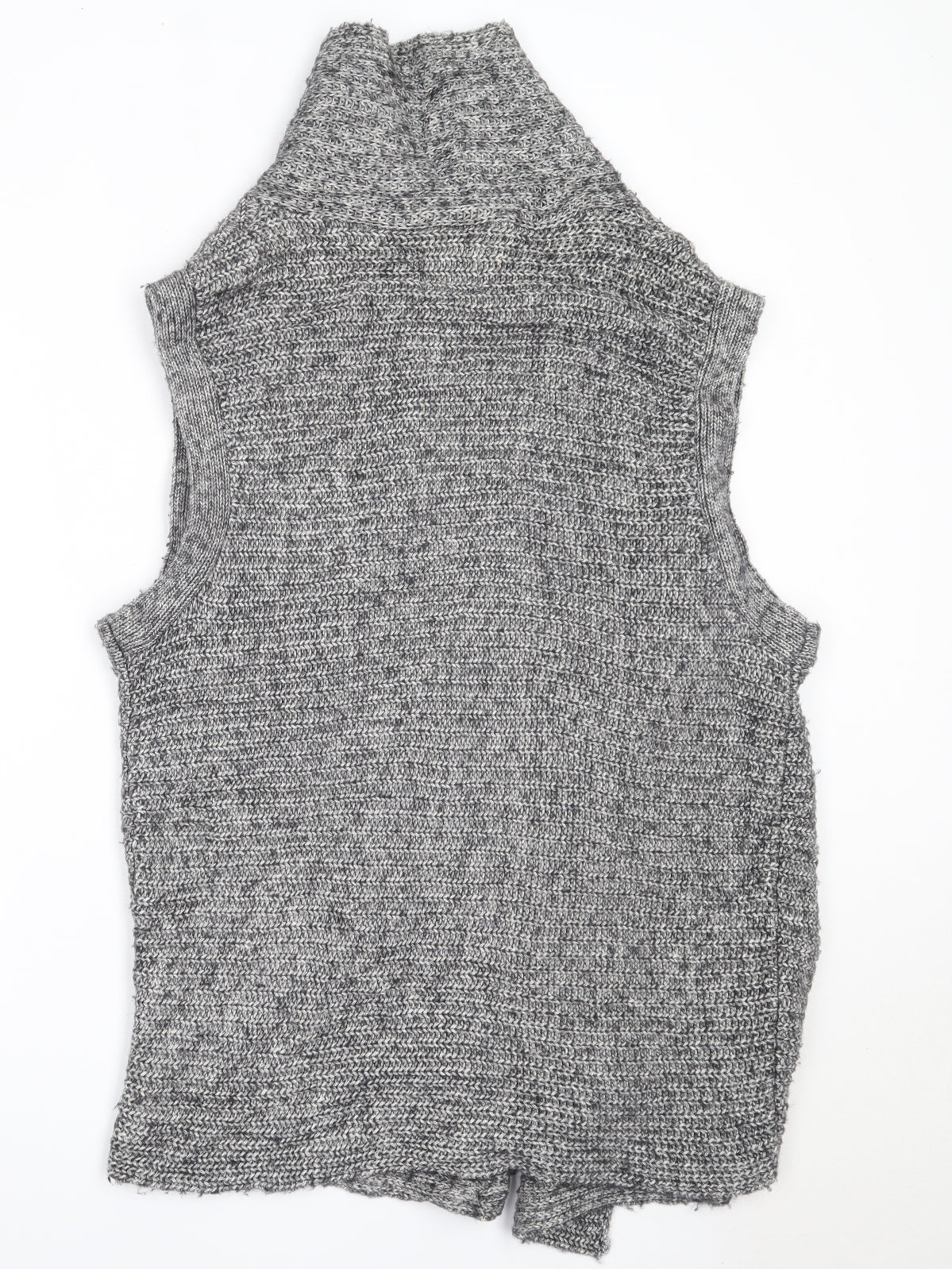 Yaya Woman Womens Grey Round Neck  Cotton Cardigan Jumper Size XL
