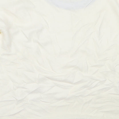 TIGI Womens Ivory Round Neck  Acrylic Pullover Jumper Size 18
