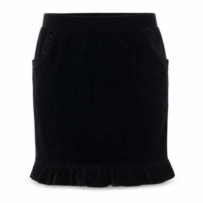 Front view of Tu women’s black cotton straight & pencil skirt, size UK 10