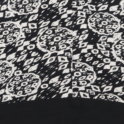 TU Womens Black  Viscose Basic Blouse Size 14 Round Neck