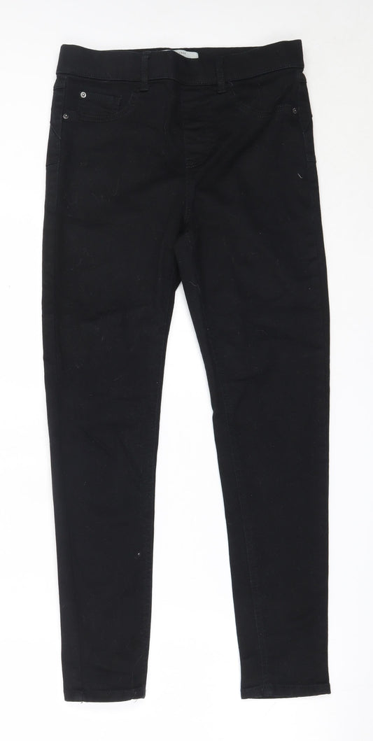 New Look Womens Black  Cotton Jegging Jeans Size 10 L26.5 in Regular