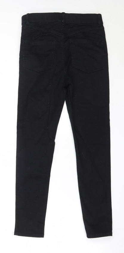 New Look Womens Black  Cotton Jegging Jeans Size 10 L26.5 in Regular