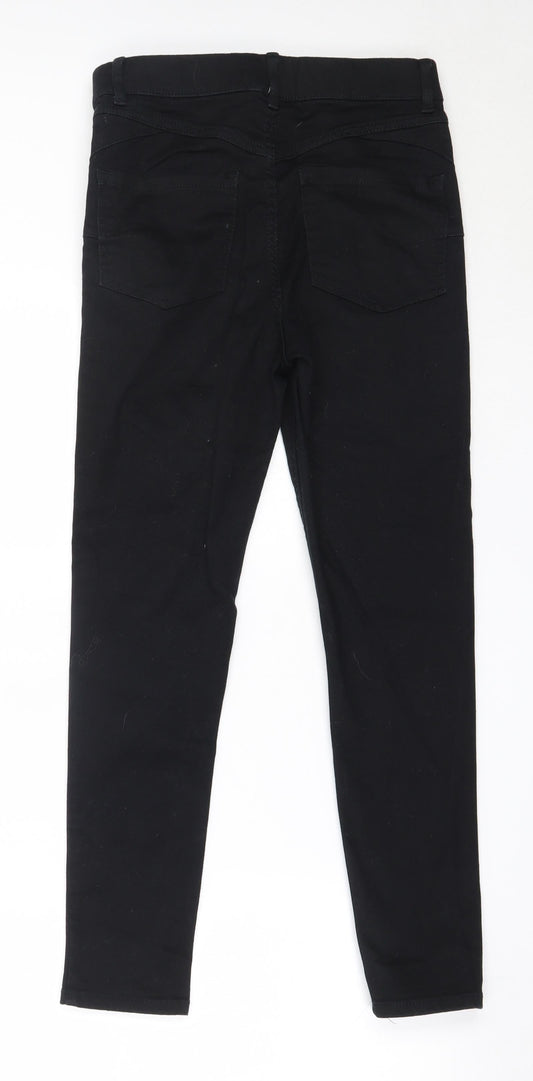 New Look Womens Black  Cotton Jegging Jeans Size 10 L26.5 in Regular